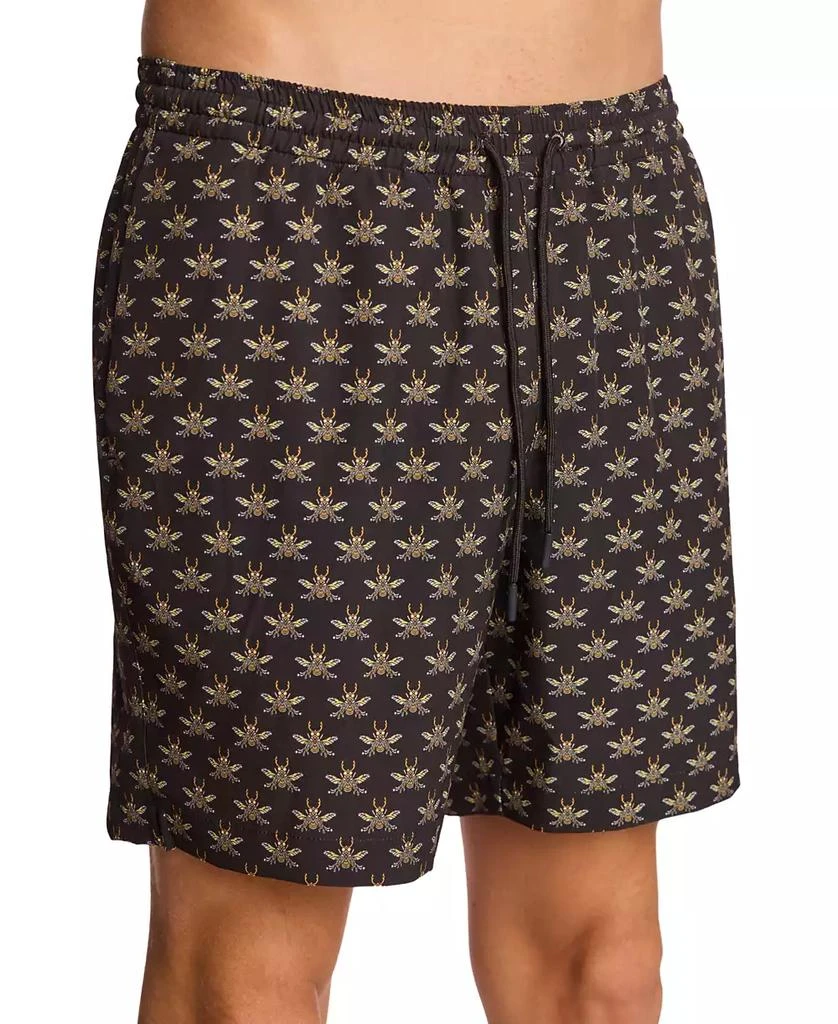 Paisley & Gray Men's Gilligan Printed Drawstring 6" Swim Trunks 3