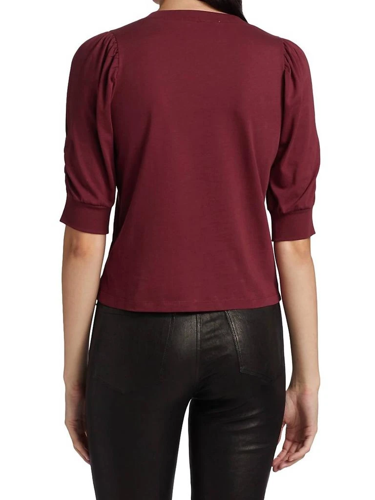 FRAME Frankie Tee In Oxblood 2