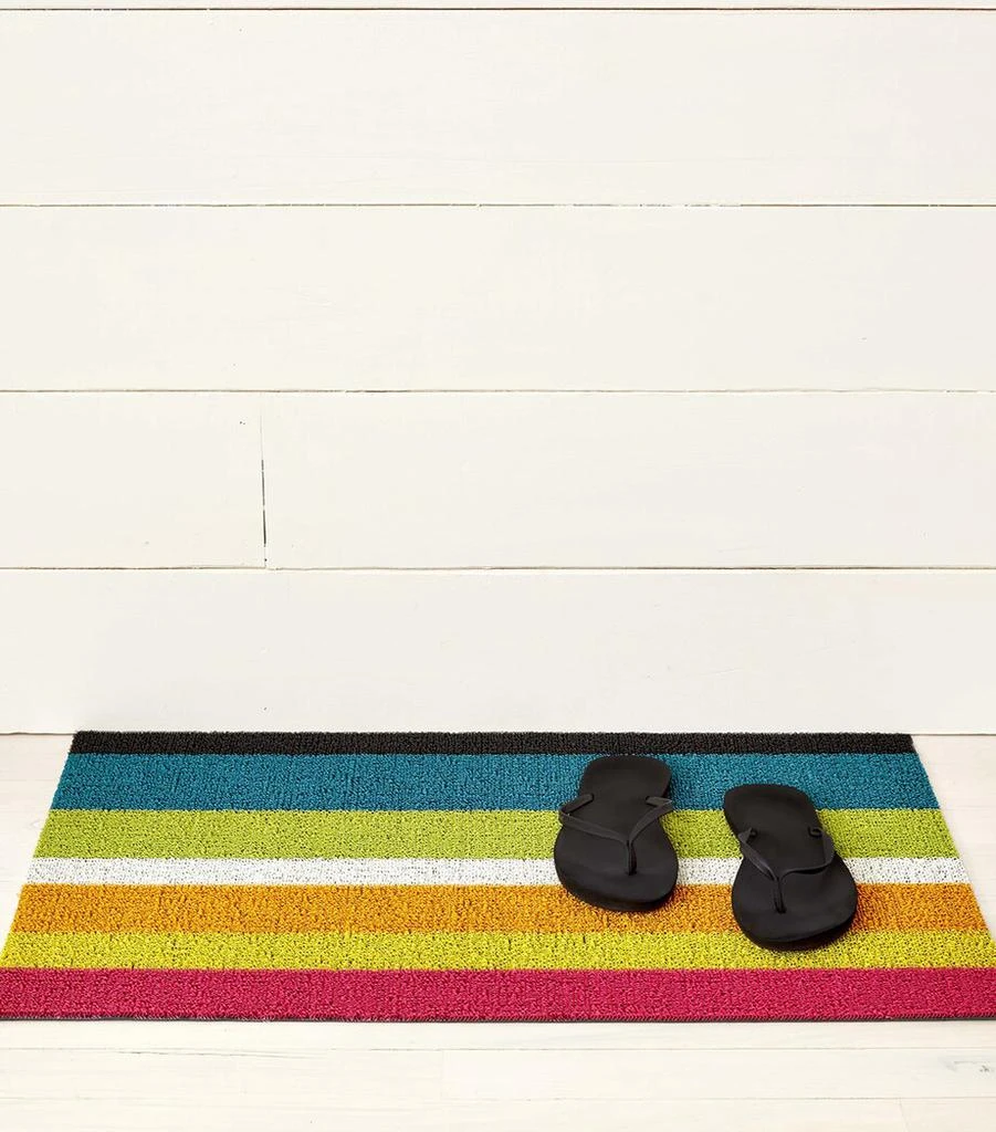 Chilewich Bold Stripe Shag Doormat (46cm x 71cm) 3