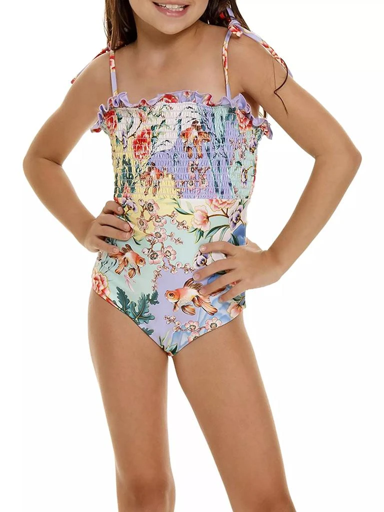 Agua Bendita Little Girl's &amp; Girl's Diving Into Dreams Lewis Korin One-Piece Swimsuit 4