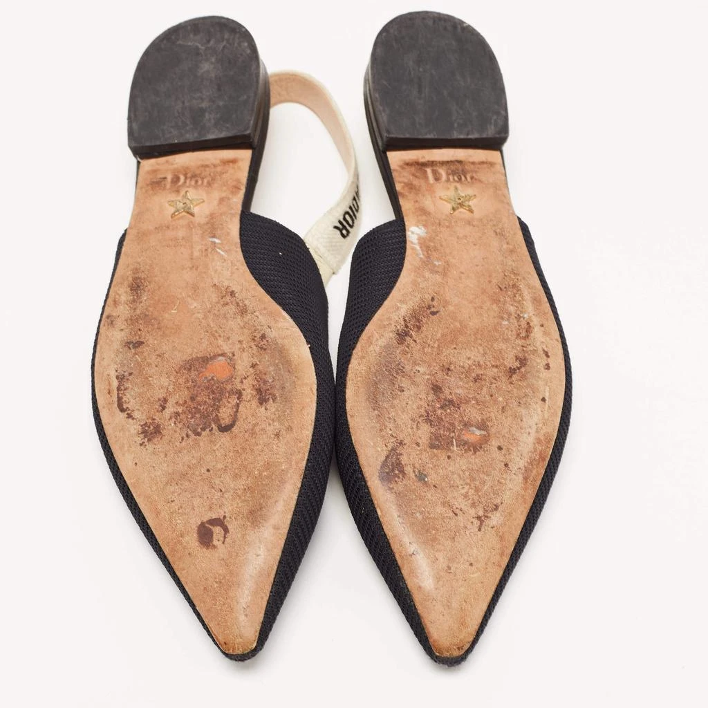 Dior Dior Black Technical Fabric J'adior Slingback Flats Size 36.5 6