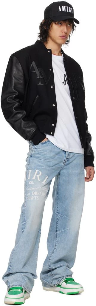 AMIRI White & Green MA-1 Sneakers 5