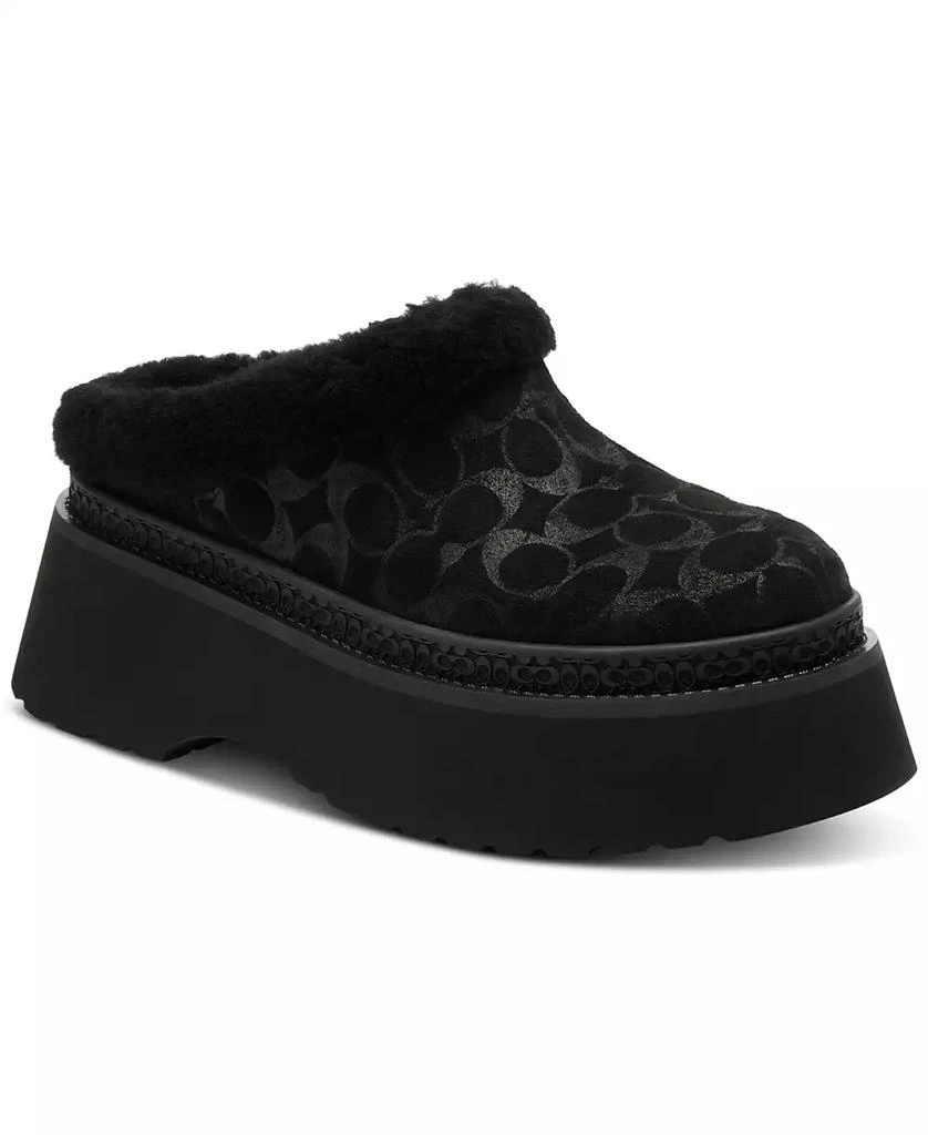 Coach Women's Cecelia Signature Shearling Clogs 1
