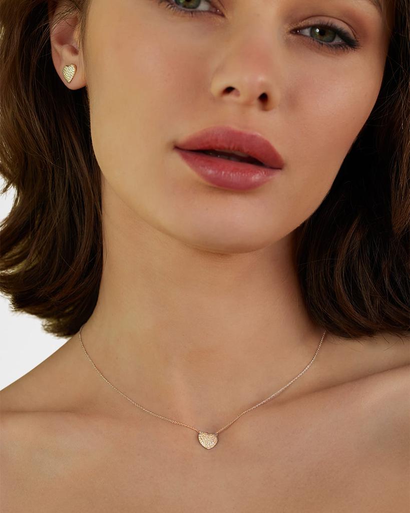 Emily P. Wheeler Lucy 18K Gold and Diamond Heart Necklace, 16"