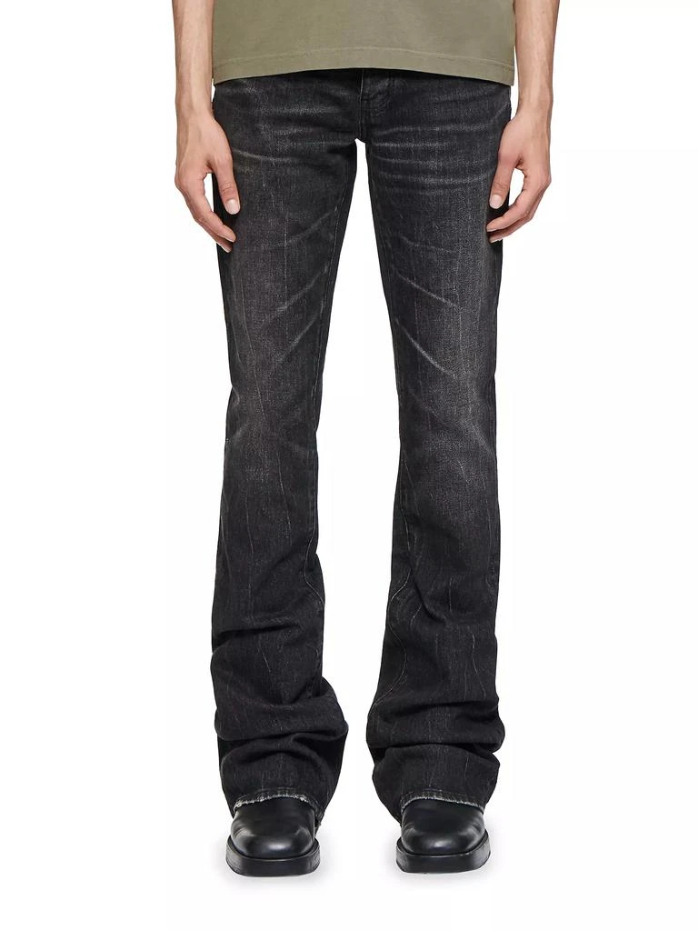 Purple Brand Coated Super Stack Flare Jeans 1