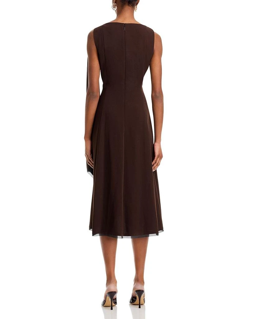Jason Wu Boat Neck Fit and Flare Crepe Dress 4