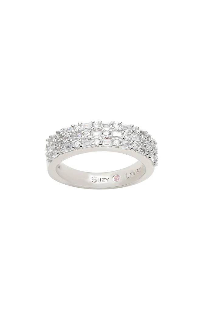 Suzy Levian Sterling Silver Cubic Zirconia Ring 2