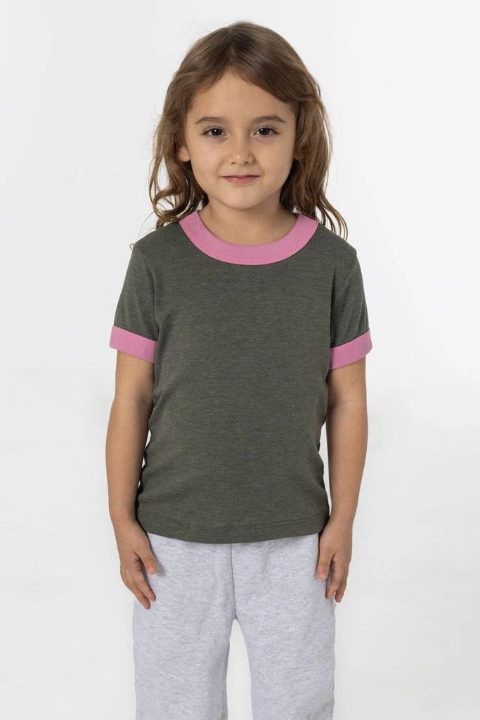 Los Angeles Apparel FFR101 - Kids 50/50 Rib Ringer T 20