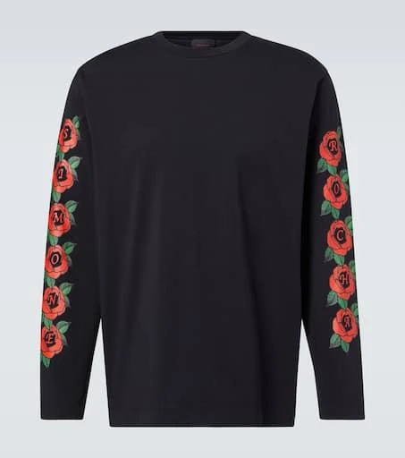 Simone Rocha Logo floral cotton jersey T-shirt 1