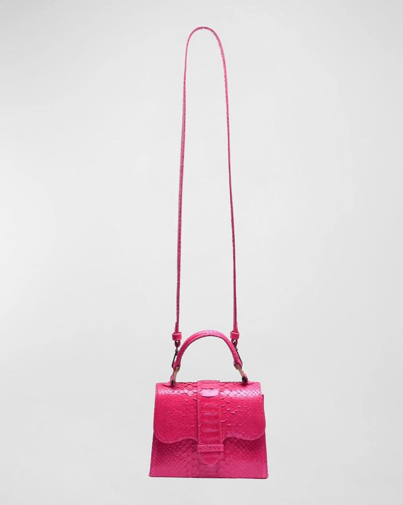 ADRIANA CASTRO La Marguerite Mini Python Top-Handle Bag 2