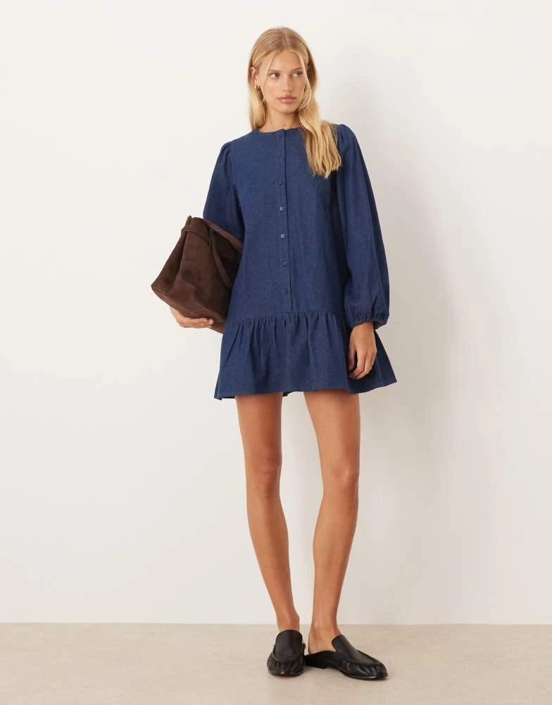 light blue tulle dress Isa High-Low Dress (airy blue tulle) – INDIE BLUE