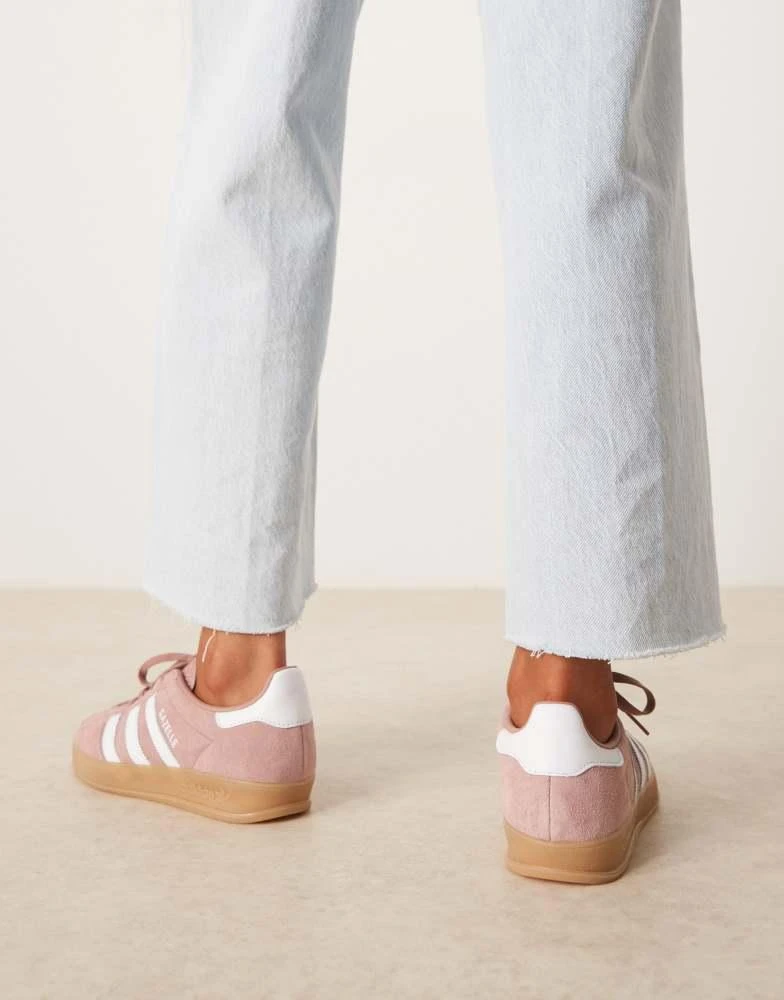 adidas Originals Gazelle Indoor trainers in dusty pink and white  On Sale  Now with Up to 16% Off | Discover Exclusive Deals & Savings at BeyondStyle   Authentic Adidas Home|Women|Shoes with