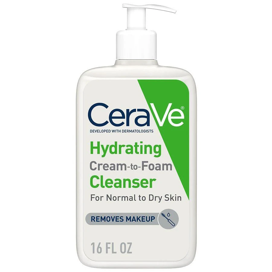 CeraVe Hydrating Cream-to-Foam Face Cleanser 1