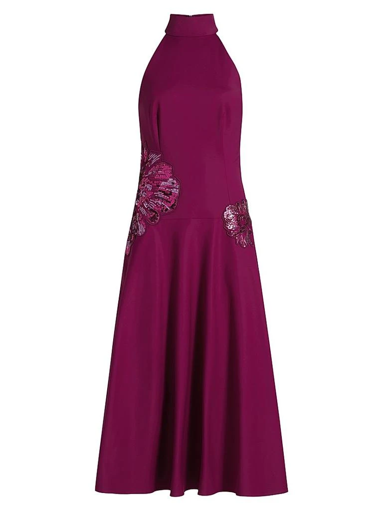 Chiara Boni La Petite Robe Women's Daley Stretch-Cotton Fit & Flare Midi Dress - Ciclamino - Size 16 Chiara Boni La Petite Robe Women's Daley Stretch-Cotton Fit & Flare Midi Dress - Ciclamino - Size 16