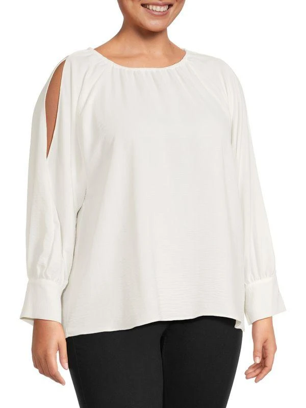 Calvin Klein Plus Cold Shoulder Top 1