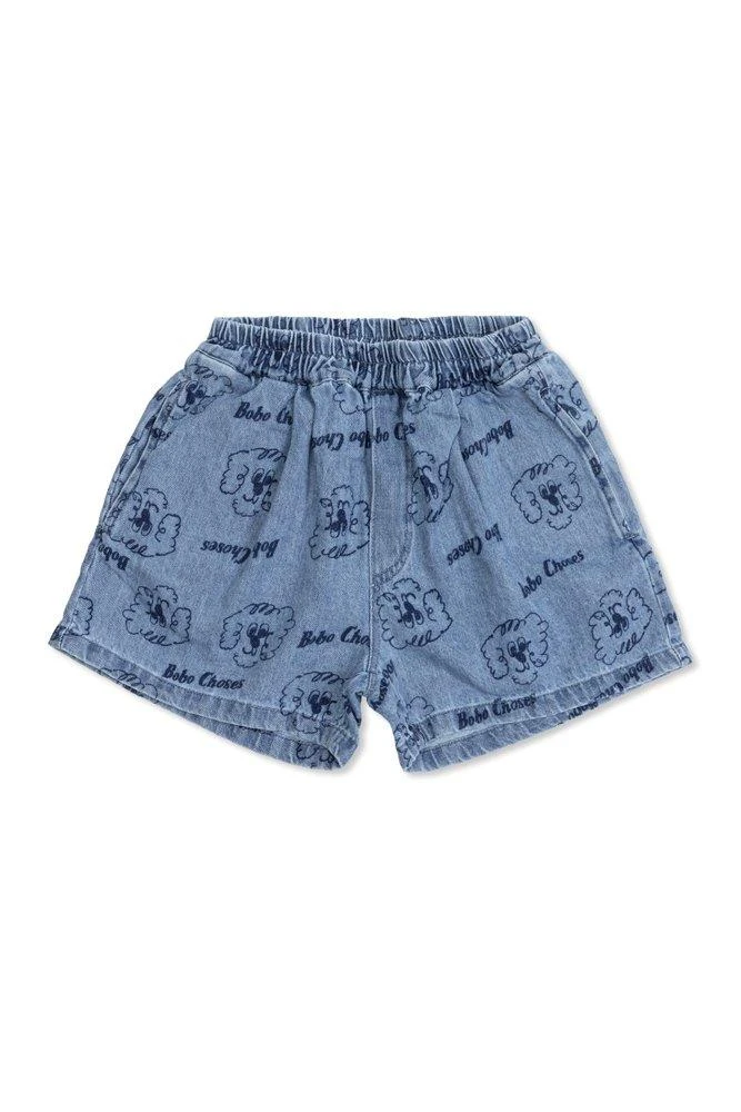 BOBO CHOSES Bobo Choses All-Over Print Denim Shorts