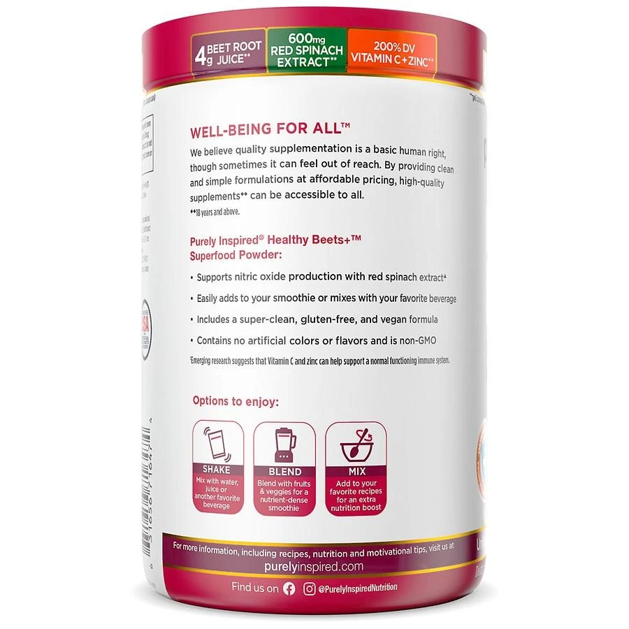 Purely Inspired Healthy Beets Superfood Powder 2