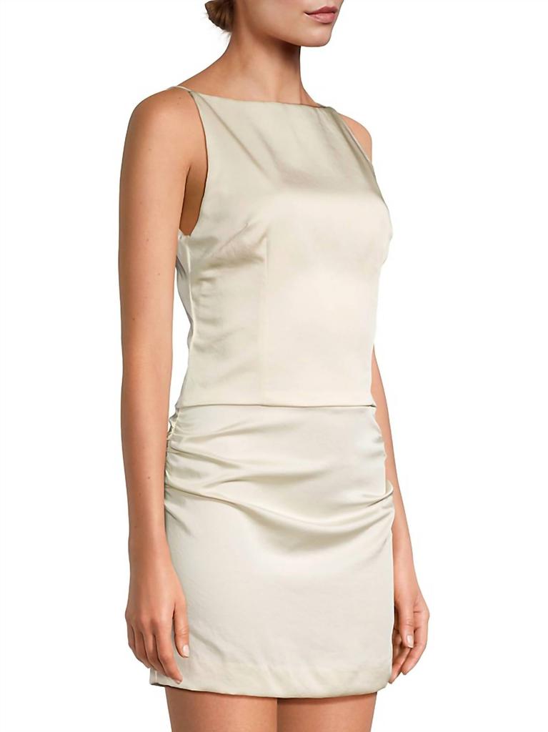 Bec & Bridge Bec + Bridge - Jones Boatneck Satin Mini Dress