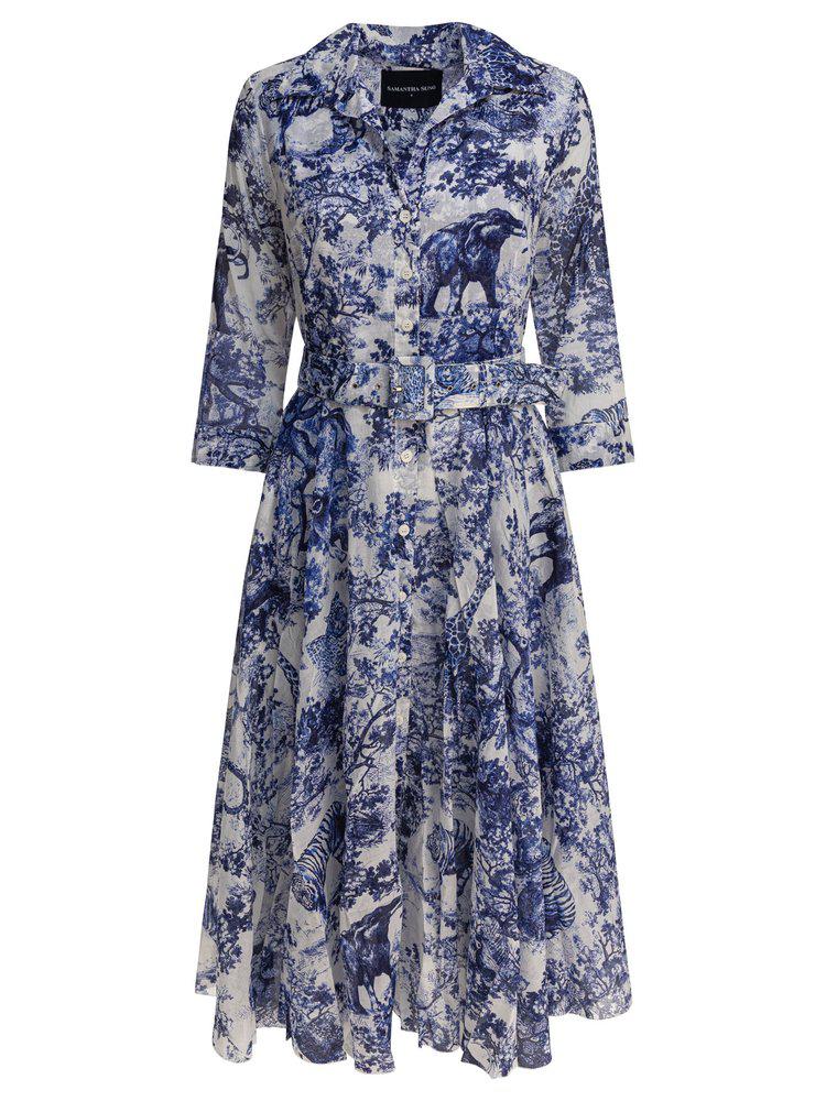 SAMANTHA SUNG Samantha Sung Aster Shirt Dress