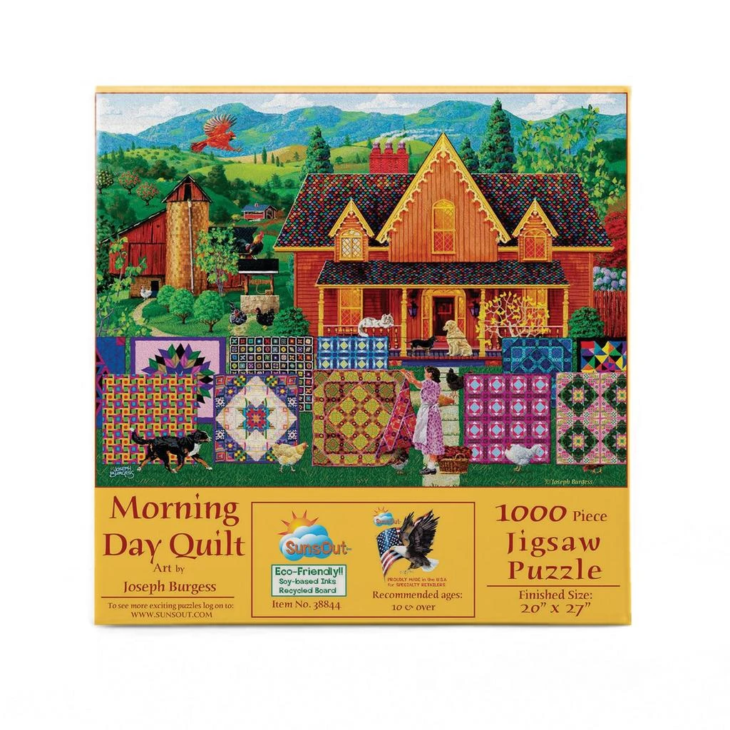 SunsOut Morning Day Quilt 1000 piece Jigsaw Puzzle for Adults  Mothers Day 2