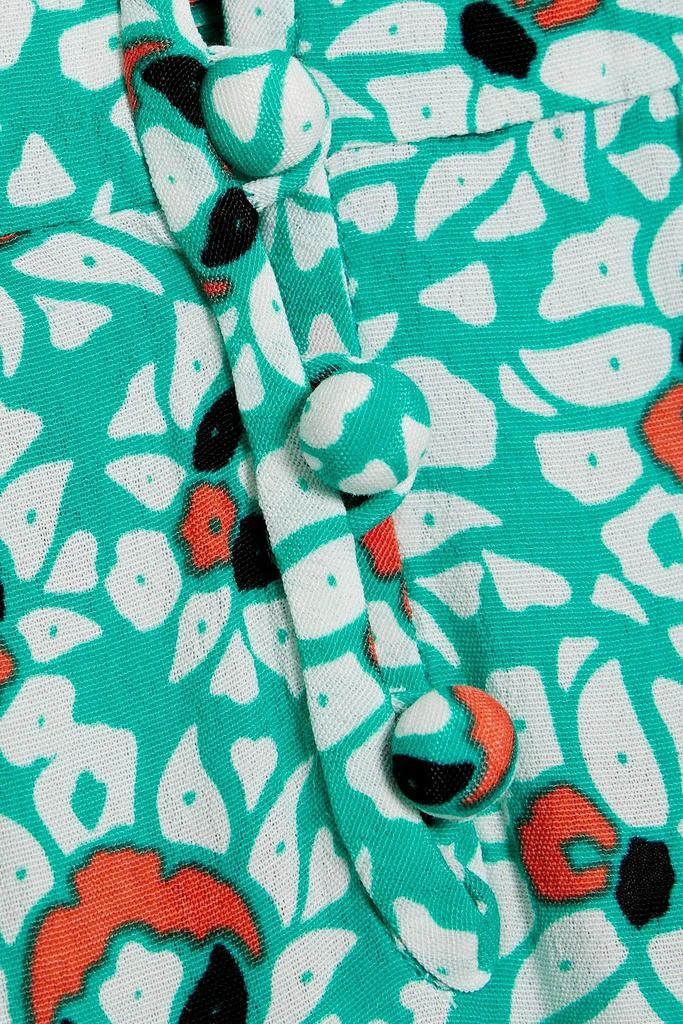 Diane von Furstenberg Kramer tiered printed crepe midi dress 4