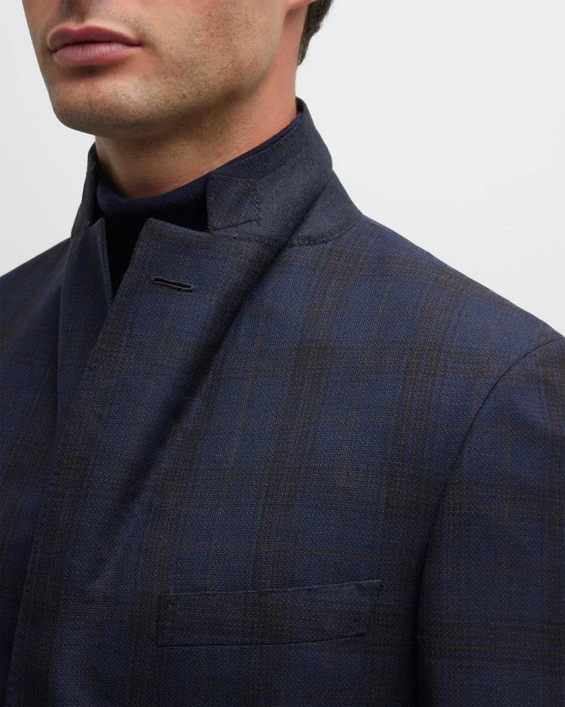 Brioni Men's Plaid Wool Sport Coat 8