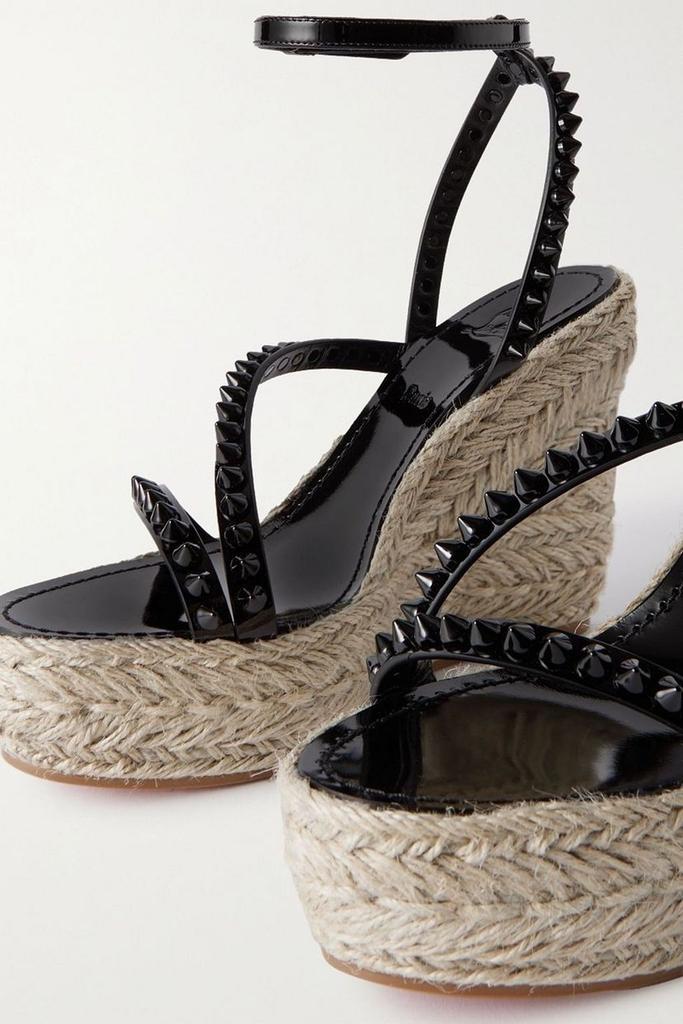 Christian Louboutin Mafaldina Zeppa 120 studded patent