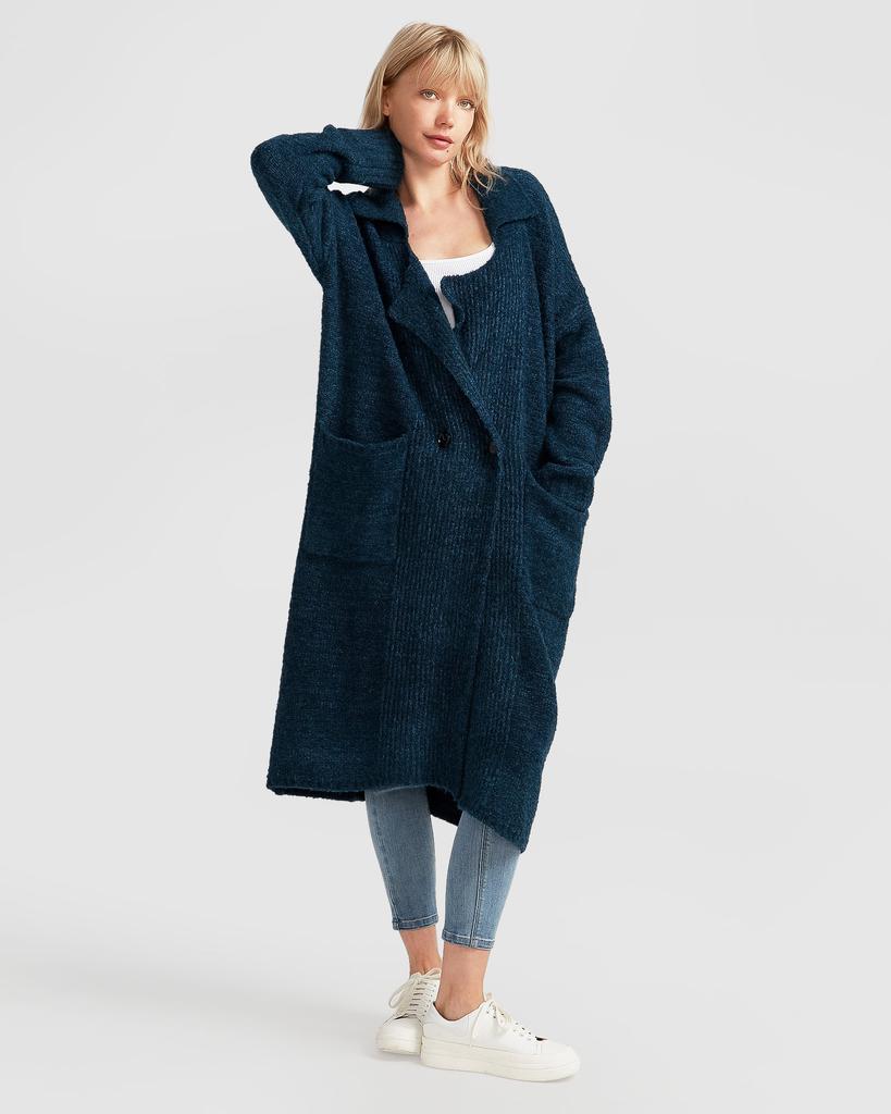 Belle & Bloom Born To Run Sustainable Sweater Coat