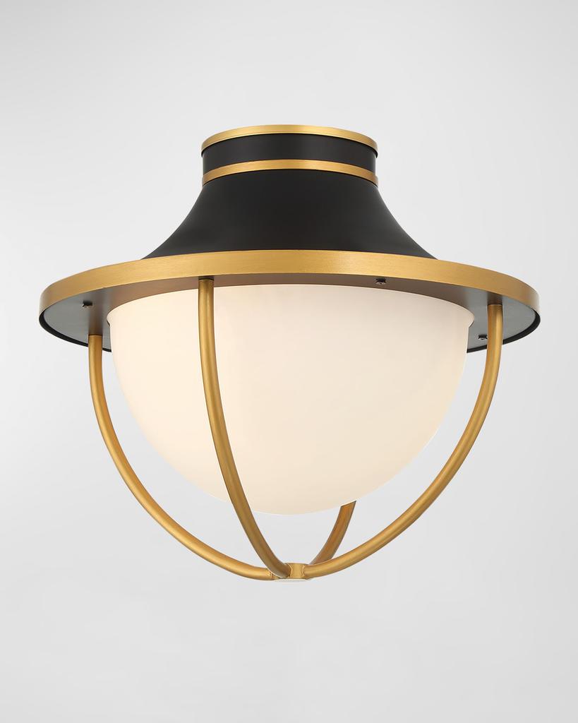 Crystorama Atlas 2-Light Outdoor Semi-Flush Mount