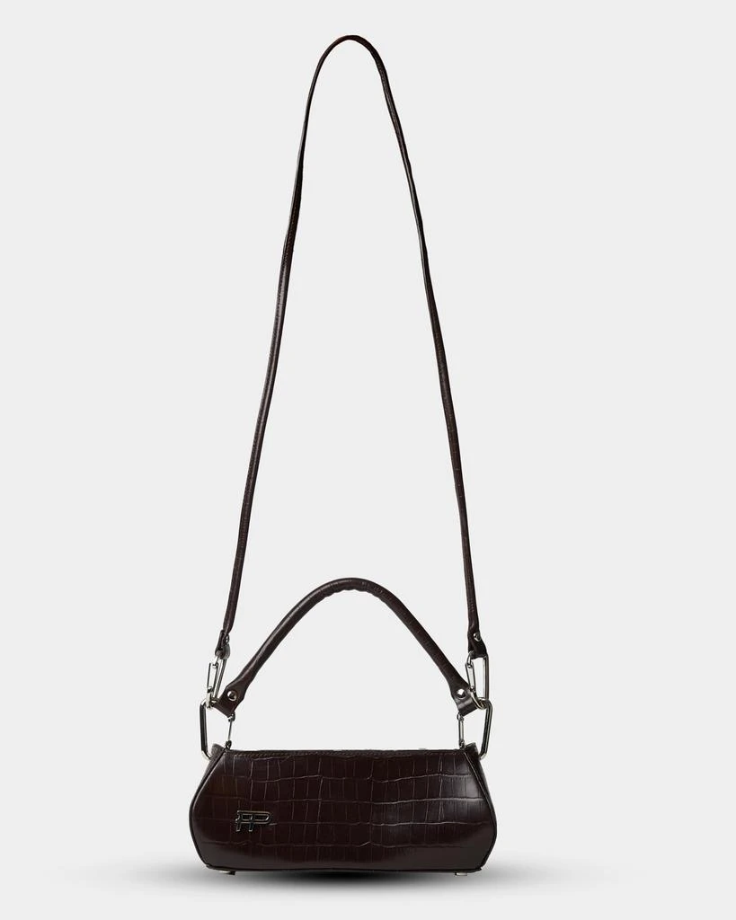 Trend Maven Women's Handheld Croc Brown 5