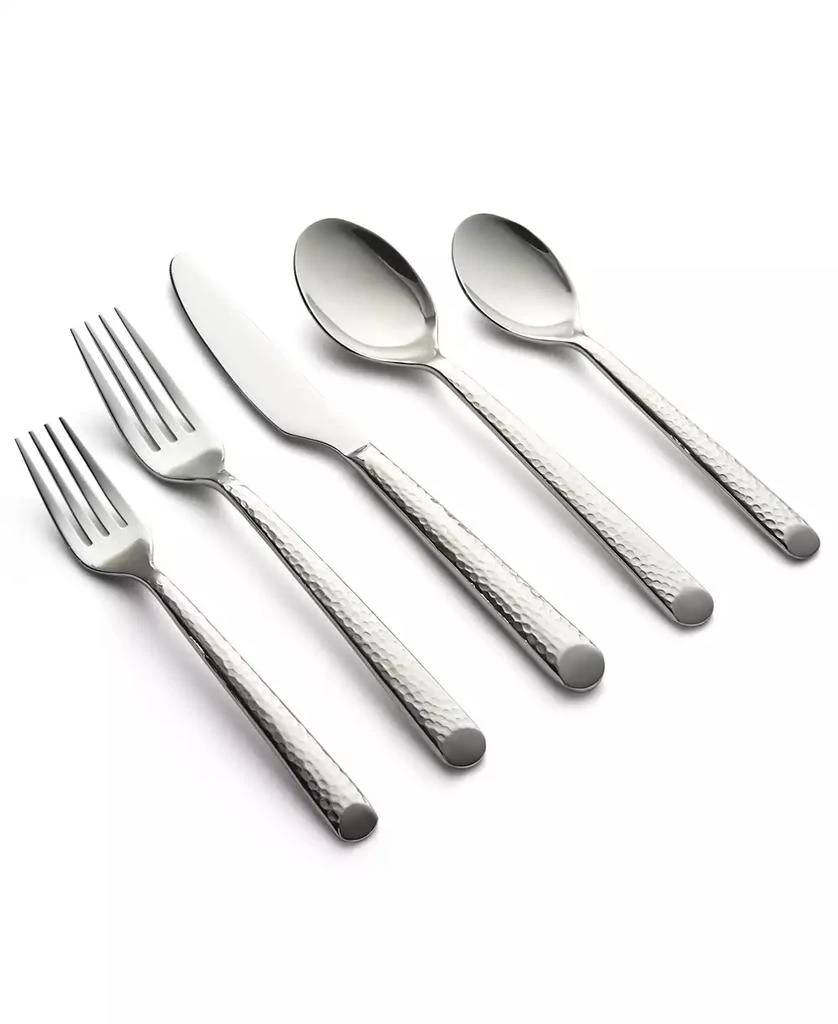 Cambridge Silversmiths Cambridge Elsa Mirror Hammered 20-Pc. Flatware Set, Service for 4 1