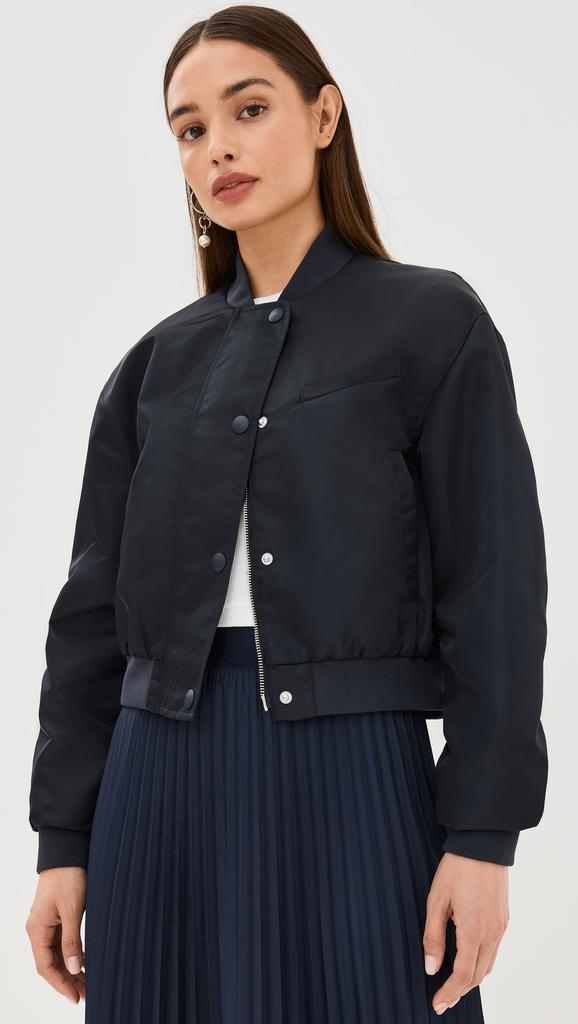 Tibi Eco Nylon Cropped Bomber - Jackets - Free Shipping Tibi Eco Nylon Cropped Bomber - Jackets - Free Shipping
