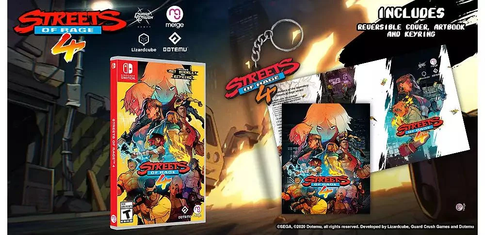 Merge Games Streets of Rage 4 - SWITCH [REVERSIBLE COVER, KEYRING 
ARTBOOK]