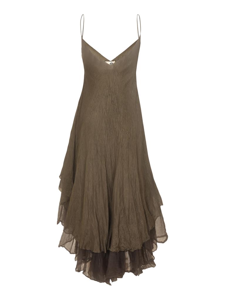 MARC LE BIHAN Asymmetric Lace Paneled Dress
