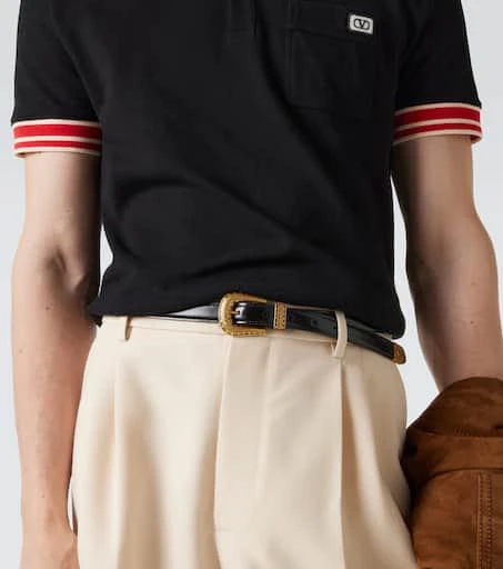 Valentino VLogo leather belt 3