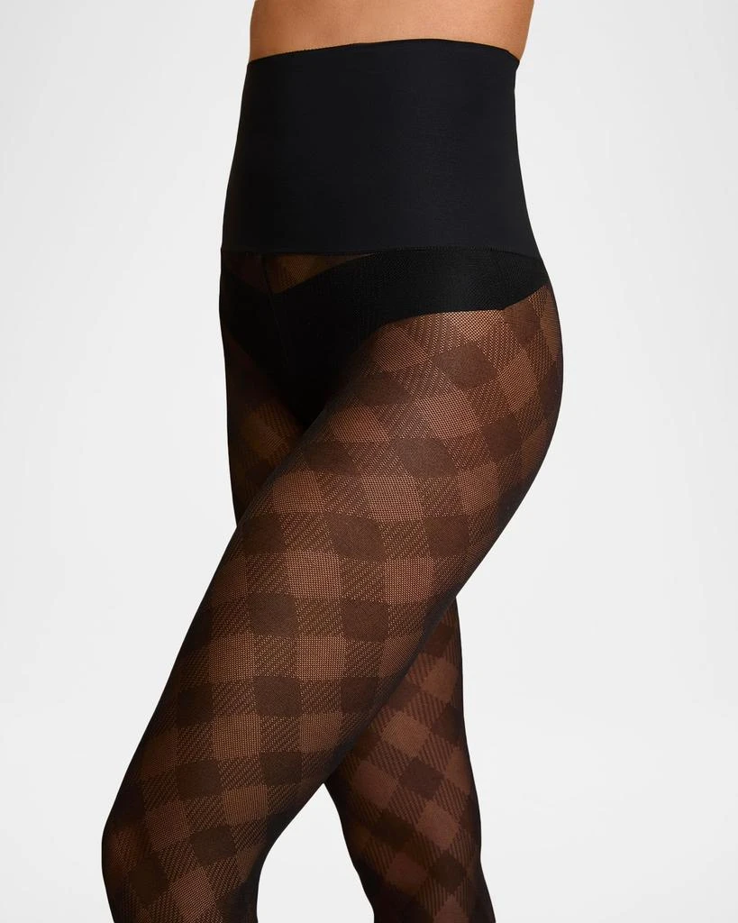 Commando Sheer Check Plaid Tights