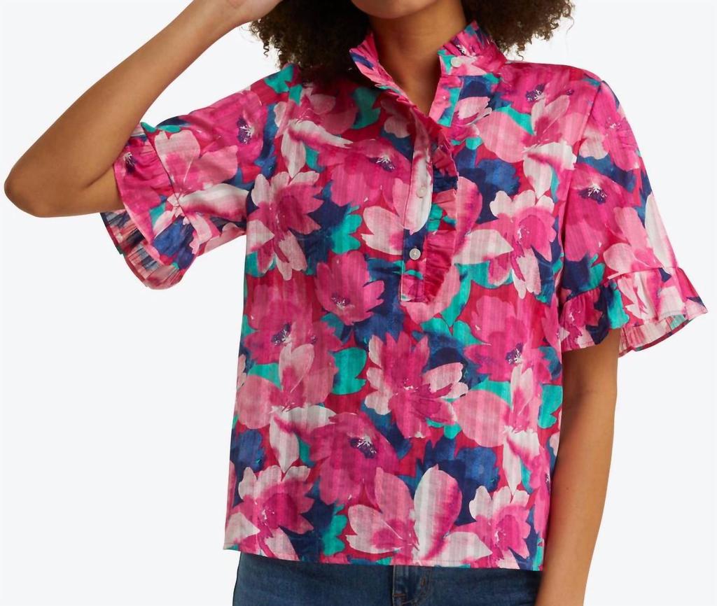 Draper James Christina Ruffle Top