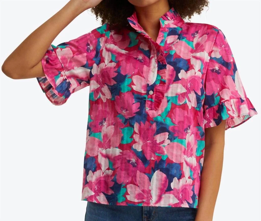Draper James Christina Ruffle Top 1