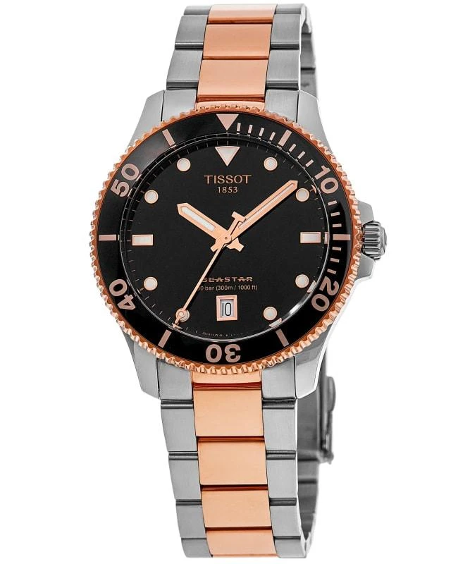 Tissot Tissot Seastar 1000 Quartz Black Dial Stainless Steel Men's Watch T120.410.22.051.01 1