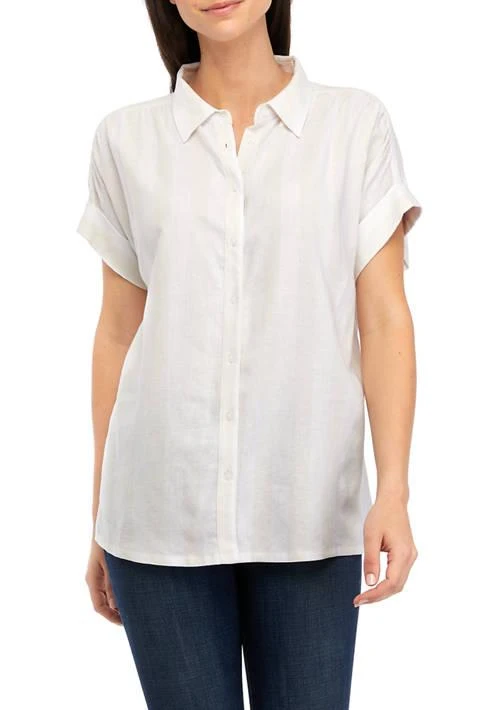 CHAPS Womens Short Sleeve Button Up Shirt 1