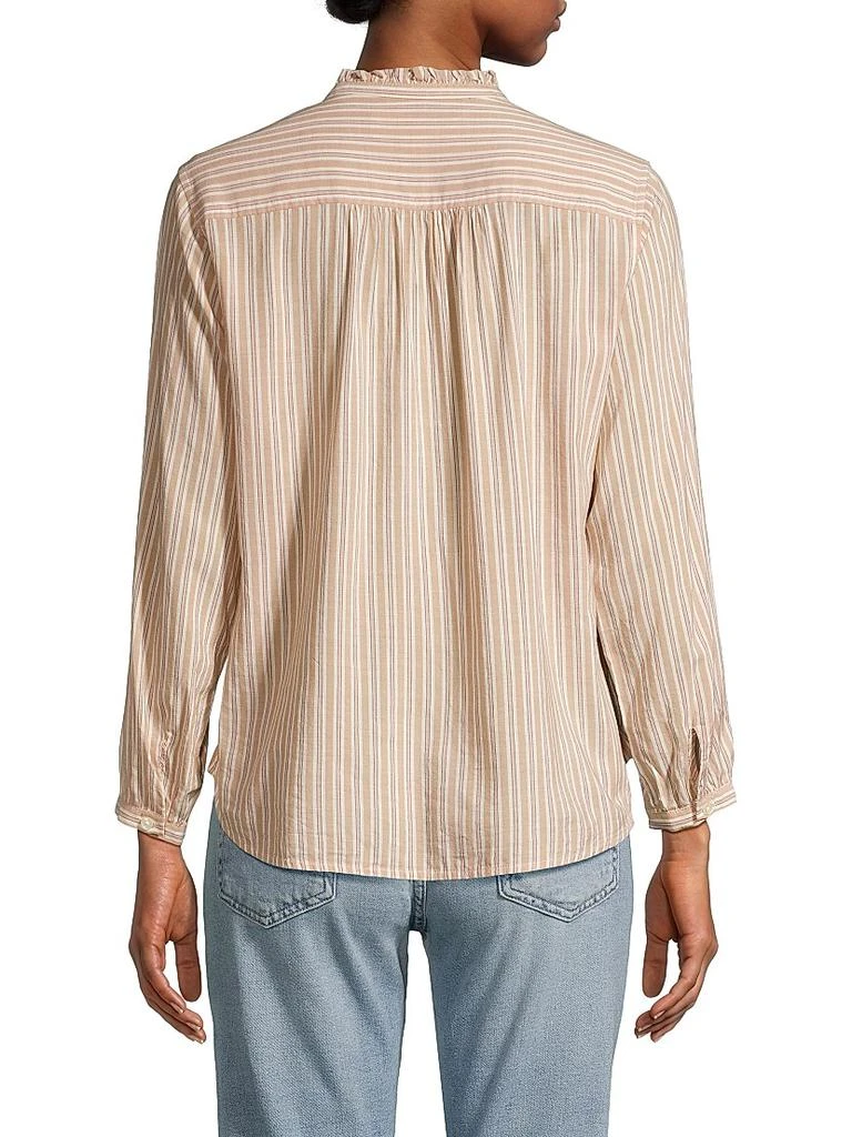 Birds of Paradis Ruth Pinstriped Cotton-Blend Shirt 5