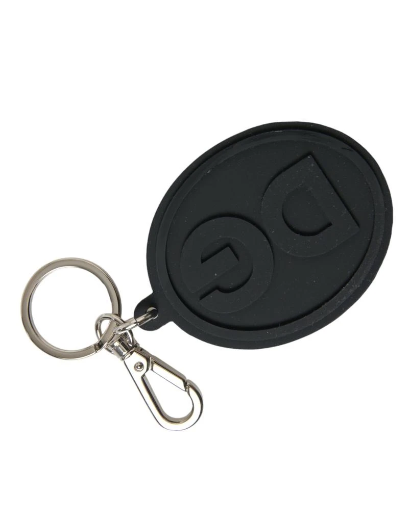 Dolce 
Gabbana Rubber DG Logo Brass Metal Keyring Women
s Keychain 2