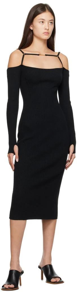 Jacquemus Black Le Raphia 'Les Mules Rond Carré' Mules 5