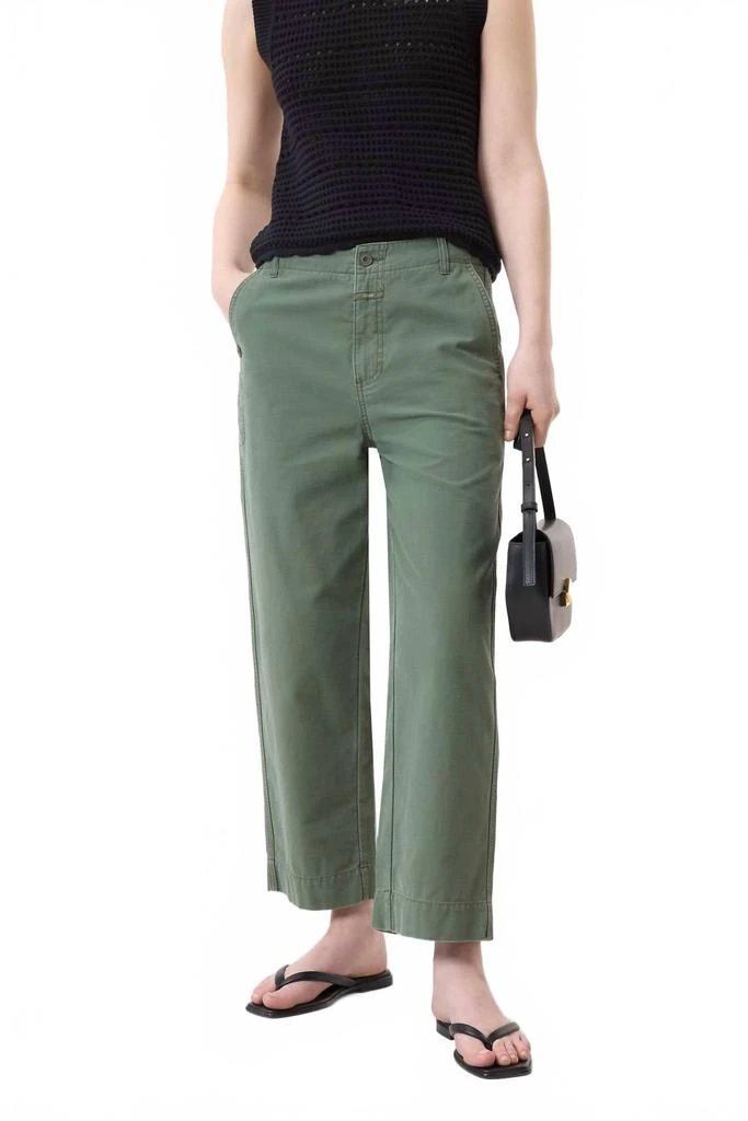 Closed Rovea Relaxed Fit Trousers Pants In Matcha Green 1