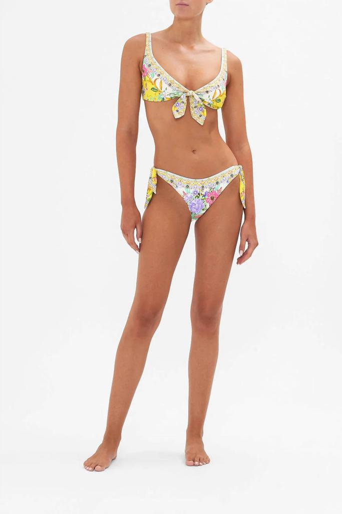 Camilla Tie Front Bra Bikini Top In Caterina Spritz