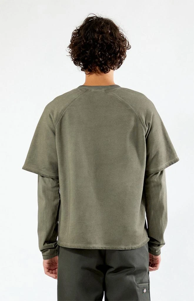 GUESS Layered Crew Neck Sweatshirt 4