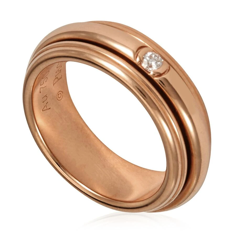 PIAGET Possession Unisex Rose Gold .04 CT Diamond Ring 1