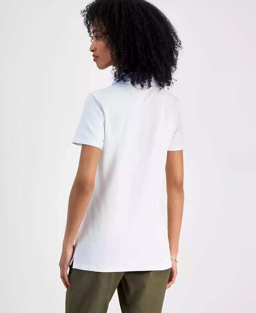 Tommy Hilfiger Women's Mixed Media Cornell Polo Shirt 4