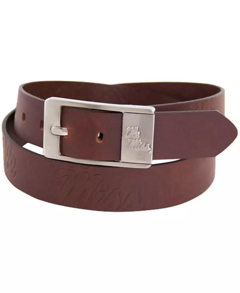 Eagles Wings Men's Mississippi Rebels Brandish Leather Belt - Brown