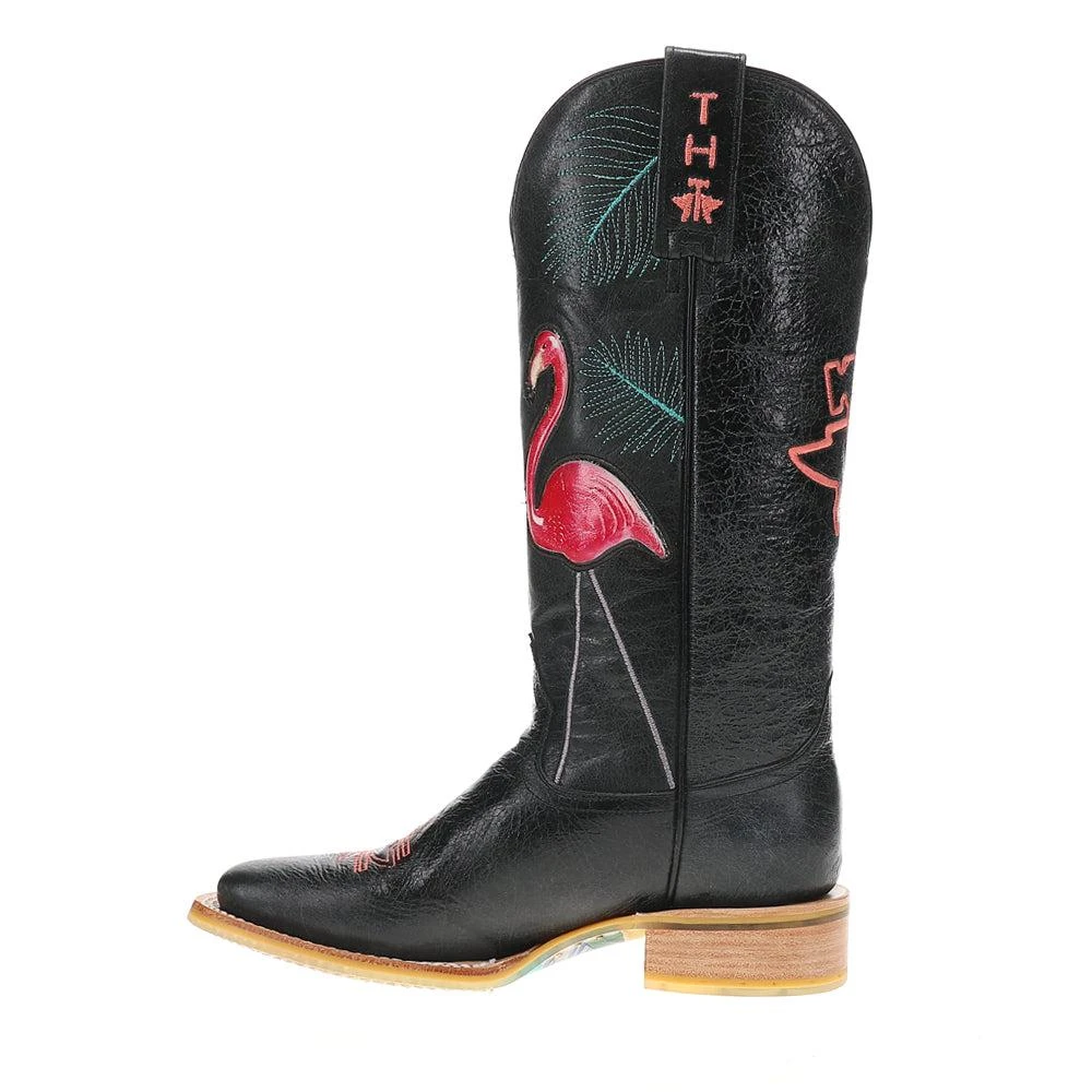Tin Haul Flamingo Square Toe Cowboy Boots 3